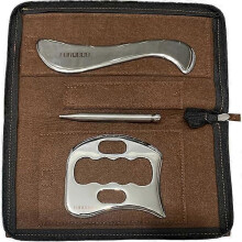 2025 Latest Model Gua sha Tool Stainless Steel gua sha Set 3pcs Massage Tool iastm Tool Myofascial Release Tool