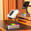 3-In-1 Mobile Phone Holder, Audio Power Bank,  Call Speaker, Multi-Function Foldable Rotating Desktop,Black 8