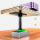 3-In-1 Mobile Phone Holder, Audio Power Bank,  Call Speaker, Multi-Function Foldable Rotating Desktop,Black 7