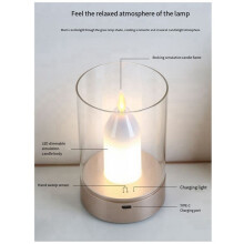USB Candle Light Rechargeable Flameless Electric LED Candle Dancing Moving Candles Light Home Decoration