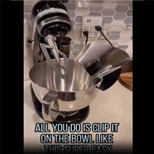 Stainless Steel Bowl with Handle +Stainless Steel Inlet for 6Q Bowl-Lift Stand Mixer Accessories
