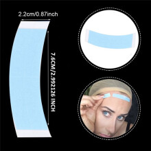 72Pc/Lot Super Strong Duo Tac Wig Double Tape Adhesive Extension Hair Strips for Toupees/Lace Wig Film Slitting