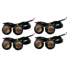 20 PZ Car 12V 23mm Dual Color Switchback 4014 12 LED Drl Eye Daytime Light