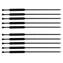 (black) 26-27 10Pcs Car Tire Anti-Skid Ties Snow Chains Car Tire Wheel Anti-Slip Cable Belt Chain Tyre Chain Tool for Motorcycles