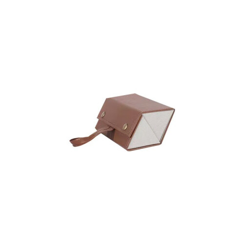 (Brown 2Grid)Hanrafted Leather Glassecase With Multiple Slots And Soft Inner Daily Storage