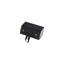 (Black 2Grid)Hanrafted Leather Glassecase With Multiple Slots And Soft Inner Daily Storage
