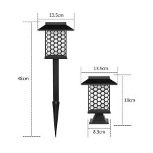 (Color light, C style) Led Solar Pathway Light Ip65 Outdoor Waterproof Lawn Lamp For Garden Landscape Yard Patio Driveway Walkway Lighting Solar Light
