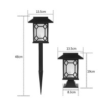 (Warm light, B style) Led Solar Pathway Light Ip65 Outdoor Waterproof Lawn Lamp For Garden Landscape Yard Patio Driveway Walkway Lighting Solar Light