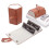 (Brown 2Grid)Hanrafted Leather Glassecase With Multiple Slots And Soft Inner Daily Storage 3