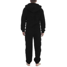 (L, Male Purple) Men's Couple Jumpsuit Cuddly Funny Long Pyjamas Winter Warm Plush Jumpsuit