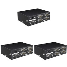 3X MT-RS104 Active Serial RS232 Splitter 1 to 4 RS232 Bi-Direction Switcher Splitter 4 to 1 with Power Adapter-EU Plug