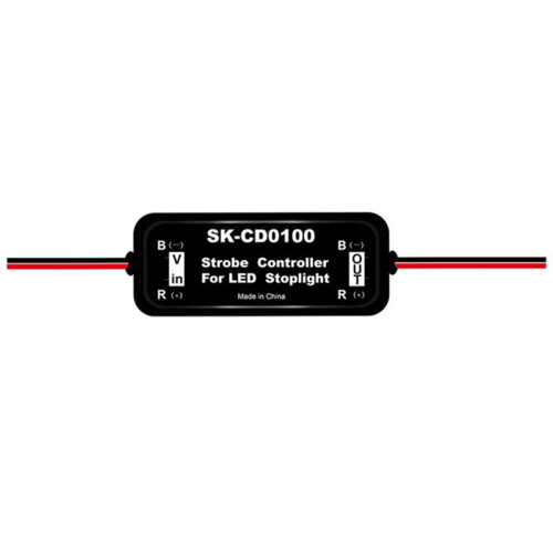 Strobe Controller Brake Light Flasher Module for Car LED Brake Stop Light Lamp 12V-16V LED Flash Tail Stop, SK-CD0100