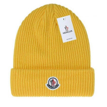 (Yellow) Unisex Knitted Hat Womens Beanie Christmas Gift Ribbed Mens Sports Stretchy