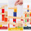 (52pcs)Wooden Childrens Visual Tracking Building Blocks With Marble Track For Play Learning 3