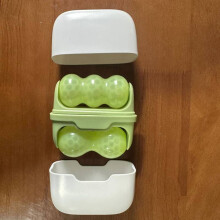 (Green)Dispositivo compacto de rejuvenescimento facial com rolo frente e verso para refrescante de pele