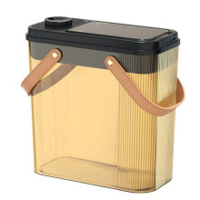 Plastic Garbage Can with Lid Dry and Wet Separation Trash Can Clear Wastebasket for Bathroom Bedroom Kitchen Office B