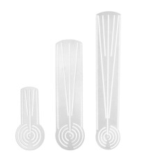 Mandala Ruler Tool with Holes, Mandala Dot Art Circle Maker, Compass Protractor Straight Dotting Ruler