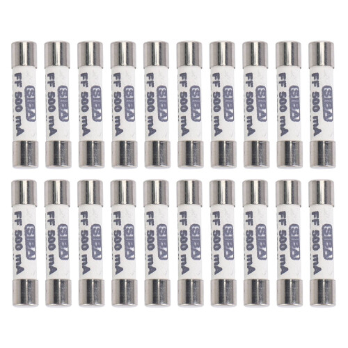 10X 1000V 500MA 6.3 x 32mm White Ceramic Fuse for Multimeter