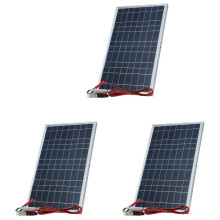 3X 12V Solar Panel Kit Complete 30W Power Portable Outdoor Rechargeable Solar Cell Generator for Home
