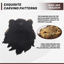 1Pcs Animal Wall Decor Lion Wall Decor Wall Statue Home Decor Simulation Statue