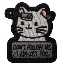 Parche Bordado de Gato Eres una Gran Insignia para Animar, Pegatina Creativa para Bolsa de Bricolaje para Ropa Mochila, B