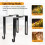Adjustable Outdoor Light String Hooks for 3.2-6 Inch Concrete Cinder Block Wall and Fences, 5 Pcs String Light Hangers 5