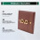 Retro American Industrial Style Light  Socket, Solid Wood Brass Toggle  Plate(2 Open) 7