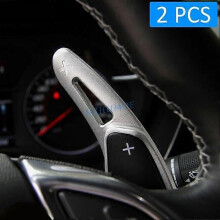 Motor Vehicle ControlsInterior Steering Wheel Paddle Shifter Extension Gear Shift Trims for Chevrolet Camaro 2016-2022 Silver