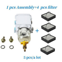 (one lot) Fuel Filter Assembly 300FG 300FH Fuel Water Separator Filter SWK-2000-5 With 00530 Diesel Filter Replacement filter
