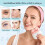 (Blue)Compact Facial Rejuvenation Device With Dualsided Roller For Skin Refreshing 2