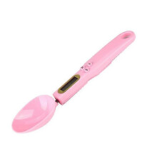 (pink) LCD Digital Kitchen Scale Electronic Cooking Food Weight Measuring Spoon 500g 0.1g Coffee Tea Sugar Spoon Scale Kitchen Tool