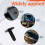 5mm x 5mm Hole Dia Black Plastic Rivets Fastener Push Clips 48 Pcs 5