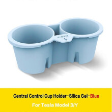 (Blue) For Tesla Model 3 Y2021 2022 2023 Cup HolderCar Central ControlStorage Box ModelY Parts Accessories Auto Interior Goods