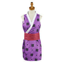 (Hinatsuru, L) Damen Demon Slayer inspiriertes Cosplay Kostuem Set Suma Hinatsuru Makio Kimono Outfit fuer Erwachsene