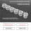 5 Strips 30 Pots Empty Paint Strips Paint Cup Pots, 10Ml/ 0.35Oz  Paint Pot Strips Clear Plastic Storage Containers 10