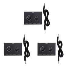 3X 4 Port Audio , 3.5mm Audio Switcher, Stereo AUX Audio Selector, 4 Input 1Output/1Input 4 Output Switcher Box