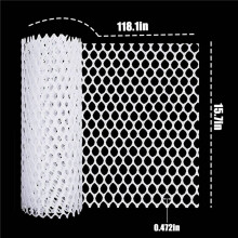 4X Plastic Chicken Wire Fence Mesh,Fencing Wire for Gardening, Poultry Fencing, Chicken Wire Frame White
