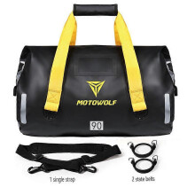 (90L-Black) 3 Color 40L 66L 90L Waterproof Tail Bags Back Seat Bags Travel Bag Luggage Rear Seat Bag Pack Universal Motorcycle Bags For BMW