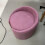 Living And Home Pinkish Purple Teddy Fleece Round Curved Back Vanity Stool 5
