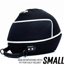 (SMALL White) Multifunctional Motorcycle Waterproof Genuine Half Helmet Bag Motor Helmet Equipment Bag tool Luggage Bag should bags