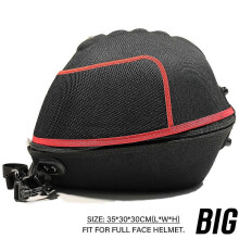 (BIG RED) Multifunctional Motorcycle Waterproof Genuine Half Helmet Bag  Motor Helmet Equipment Bag tool Luggage Bag should bags