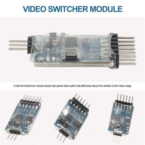 5.8G 3 Channel Video Switcher Module 3 Way Video  Unit for RC FPV Camera 1