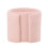 Living And Home Light Pink Teddy Fleece Round Curved Back Vanity Stool 4