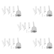 20 Speed Welding Nozzles for Vinyl Pvc Plastic Hot Air Blower Triangle Speed Nozzle 5mm Round Welding Alloy Y Type