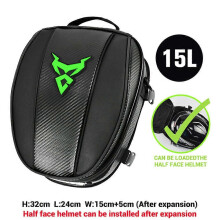 (MC-0079 Green) Waterproof Backpack for Motorcycle Backpacks Sissy Motorcycle Helmet Cover Road Glide Saddle Bag Royal Enfield Himalayan Zontes