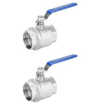 2X Valve Female Thread 2 Inch 304 Stainless Steel Full Port Female Thread Valve 2 Inch DN50 1000 WOG