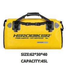 (HWB-02-YE NEW) HEROBIKER 45L Motorcycle Bag Waterproof Motorcycle Backpack Helmet Bag Mochila Motociclista Motorcycle Tail Bag Moto Tank Bags