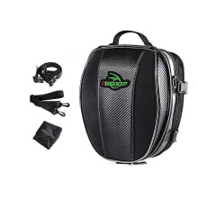 (Green) Motorcycle Helmet Back Seat Tail Bag Waterproof Multifunction Large Capacity Riding Outdoor Sports Diagonal Backpack Accessories