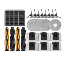 Chiffon de Balai Principal, Brosse Latérale, Filtre Hepa, Sac à Poussière pour Aspirateur Robot pour Mova P60/P60 Pro, Accessoires de Remplacement