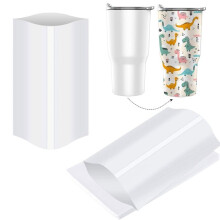 8x12 Inch Sublimatie Krimpfolie Mouwen, 100 Stuks Witte Sublimatie Krimpfolie voor Tumblers, Mokken, Bekers en Meer